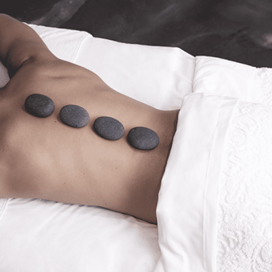 hot stone massage at Rescue pa